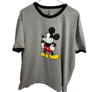 NWOT Disneystore Mickey Mouse Gray Tee Shirt - Men's XL